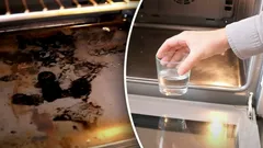 Zo verwijder je makkelijk aangebrande vetresten uit de oven: een truc waarvoor je alleen water nodig hebt